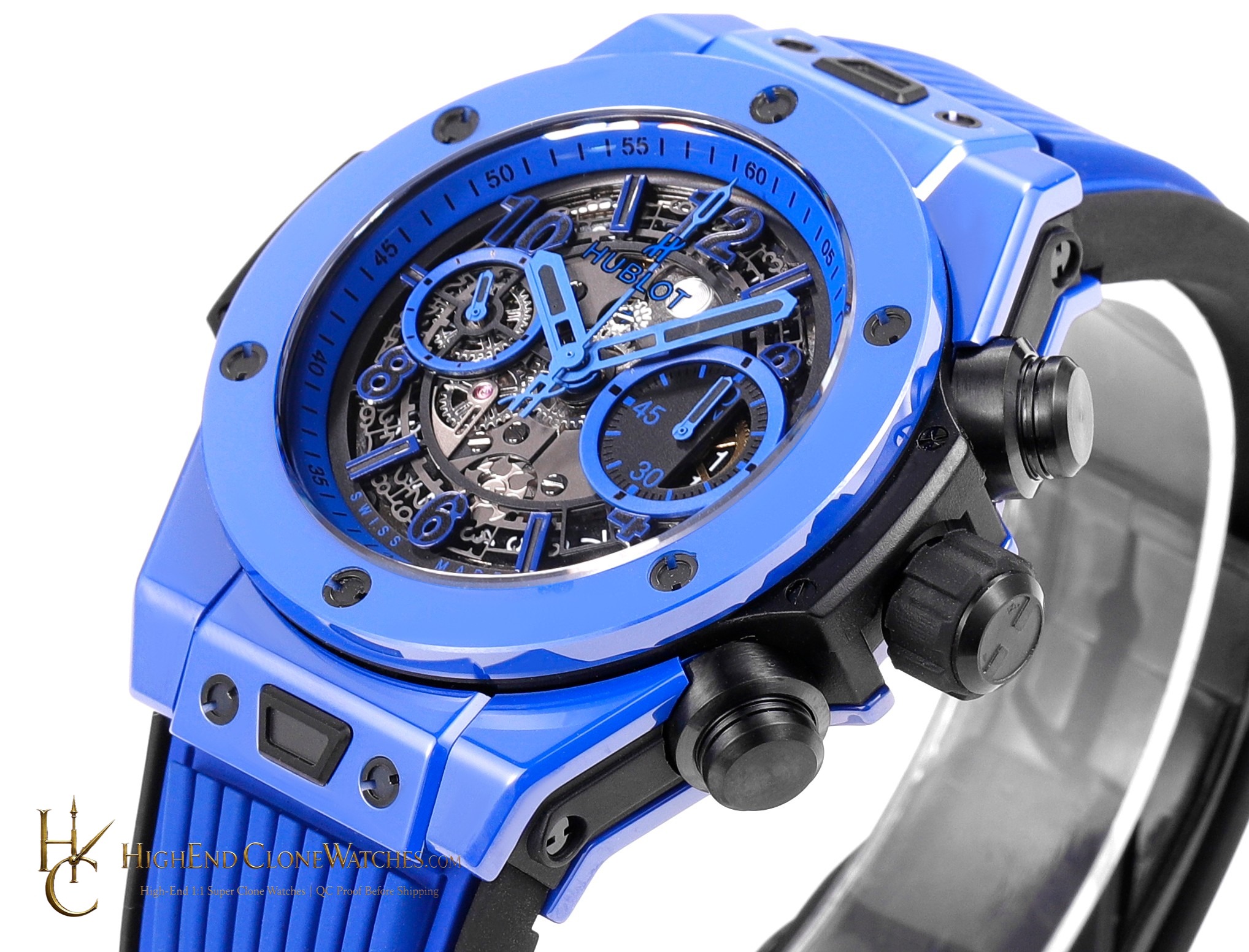 Hublot Big Bang Unico Blue Magic 42mm 441.ES.5119.RX product view super clone watch