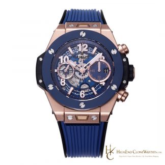 Hublot Big Bang Unico King Gold Blue Ceramic 42mm 441.OL.5181.RX product view super clone watch