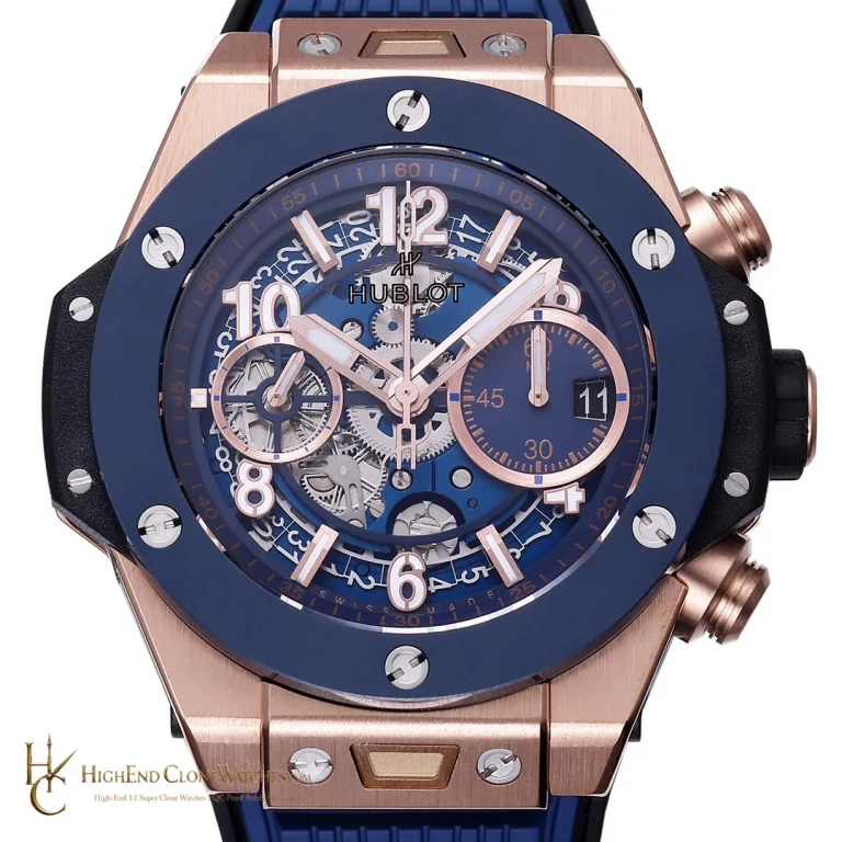 Hublot Big Bang Unico King Gold Blue Ceramic 42mm 441.OL.5181.RX product view super clone watch - product view 2