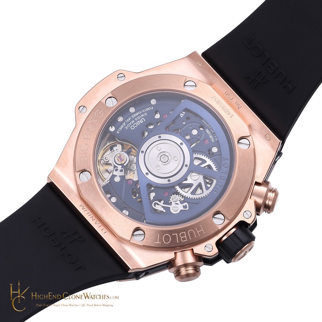 Hublot Big Bang Unico King Gold Blue Ceramic 42mm 441.OL.5181.RX product view super clone watch