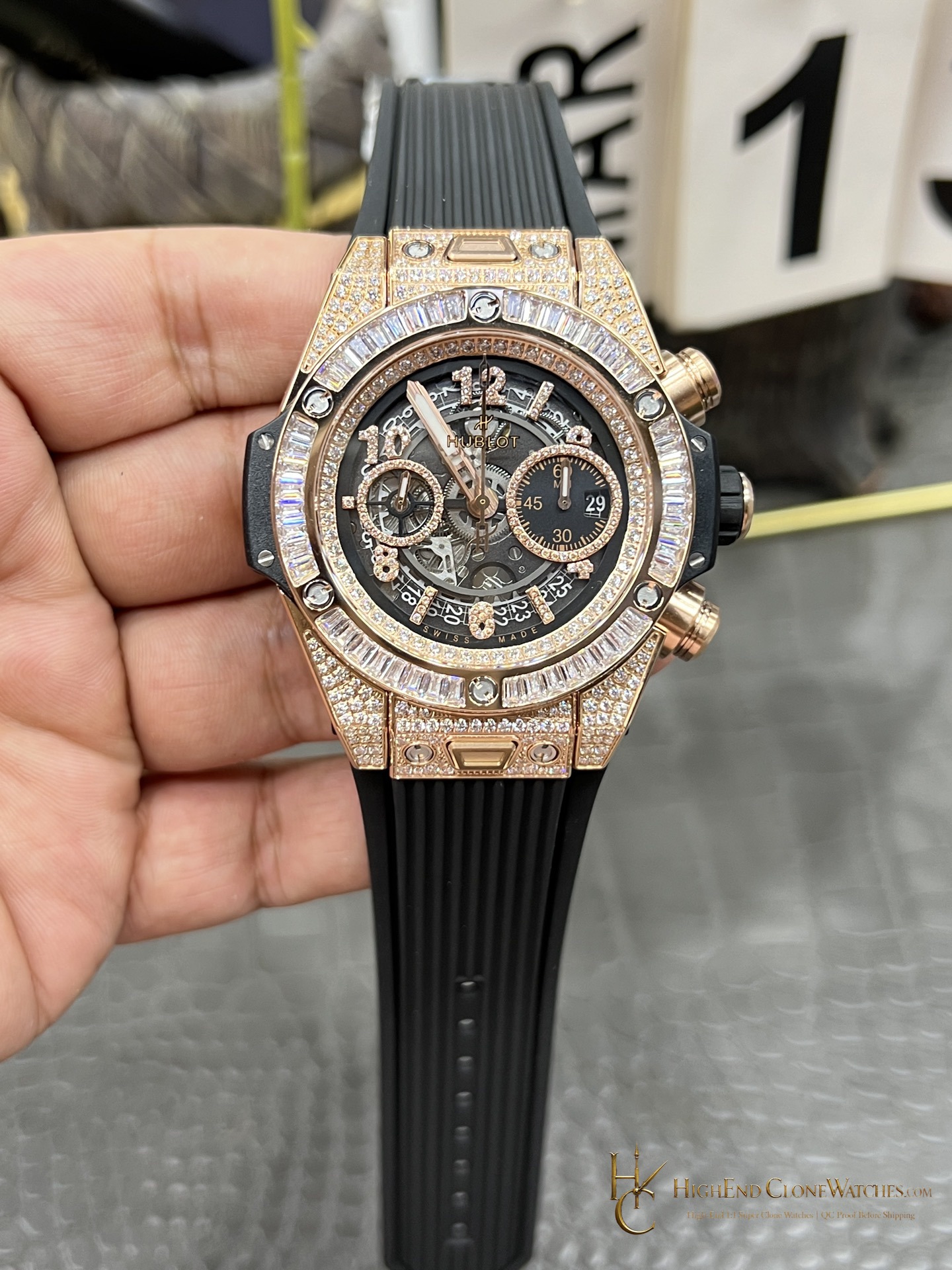 Hublot Big Bang Unico King Gold Jewellery 42 mm 441.OX.1181.RX.0904 product view super clone watch