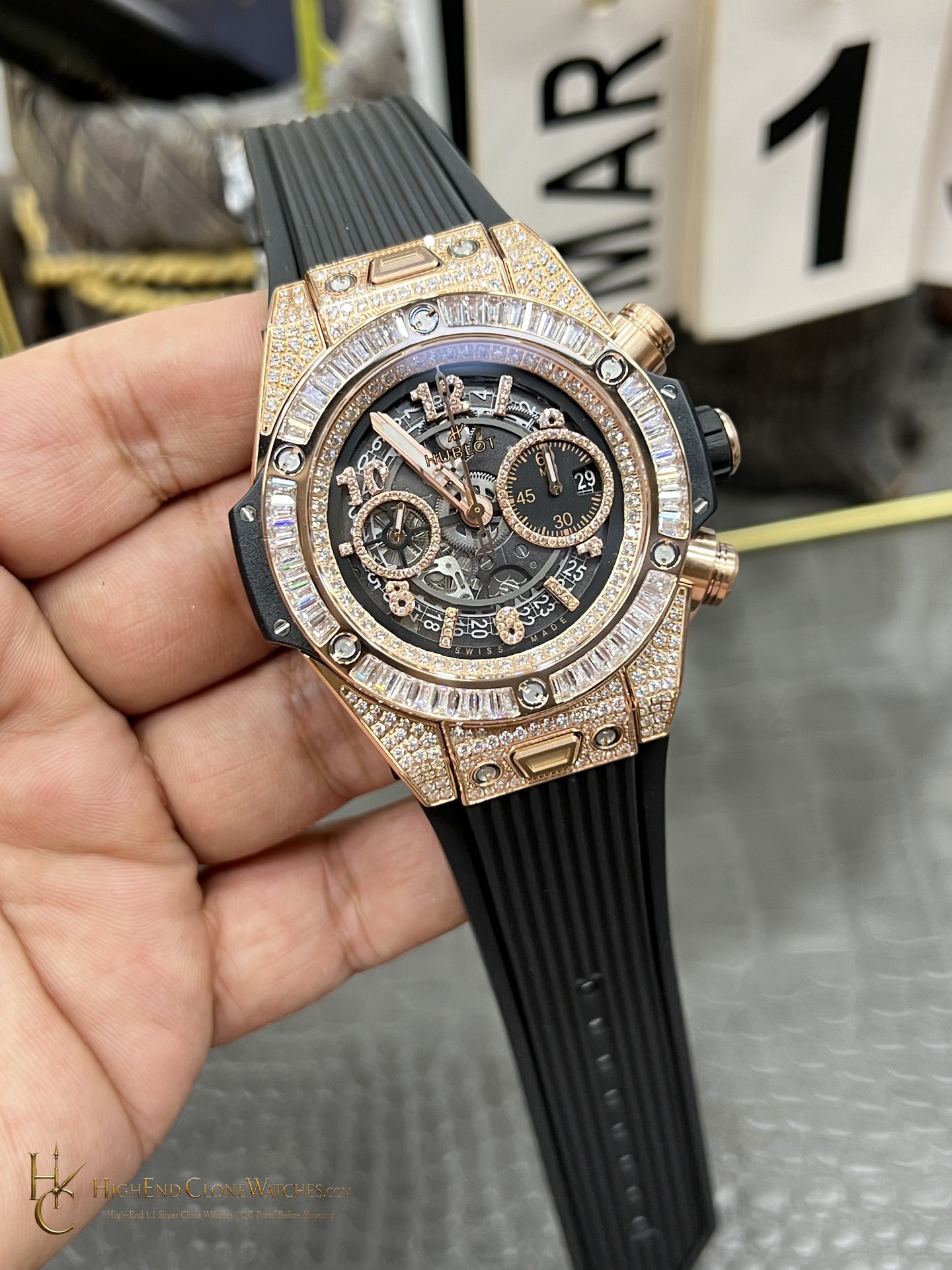 Hublot Big Bang Unico King Gold Jewellery 42 mm 441.OX.1181.RX.0904 product view super clone watch