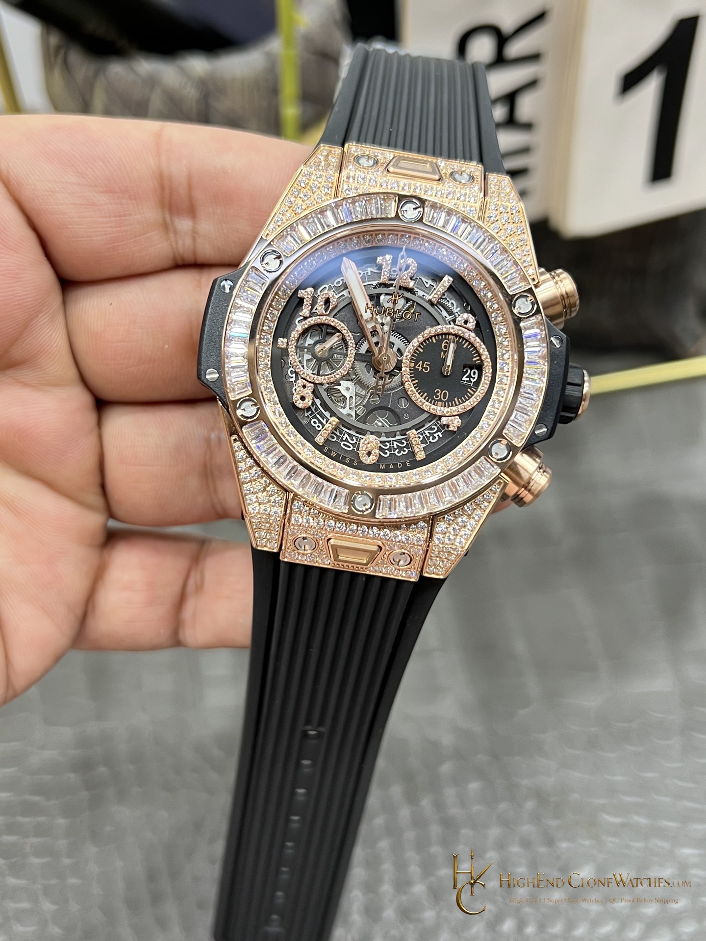 Hublot Big Bang Unico King Gold Jewellery 42 mm 441.OX.1181.RX.0904 product view super clone watch