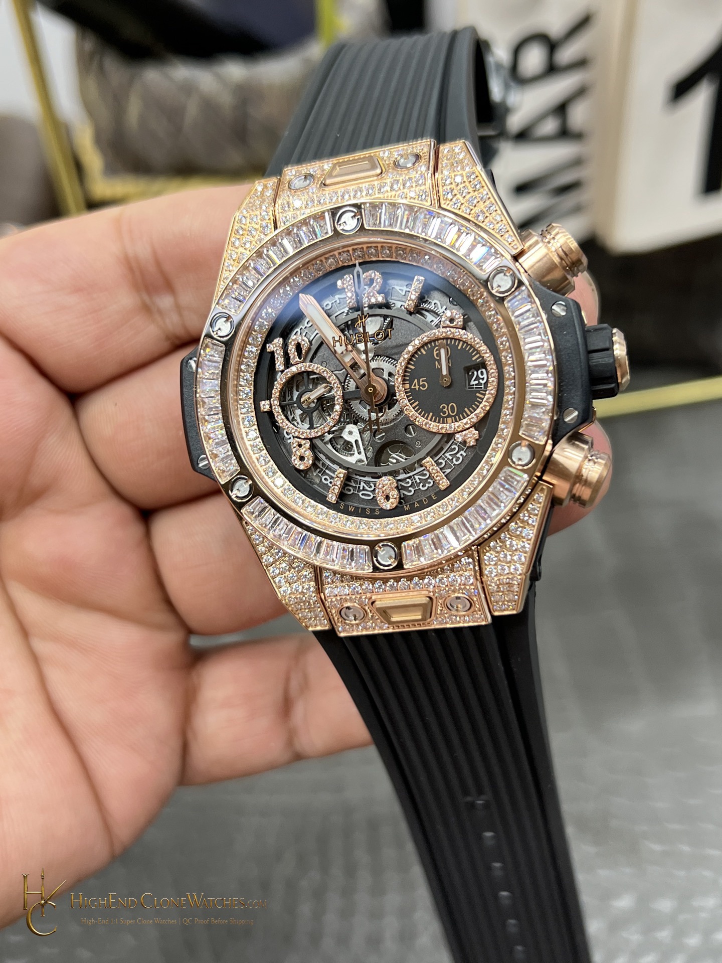 Hublot Big Bang Unico King Gold Jewellery 42 mm 441.OX.1181.RX.0904 product view super clone watch