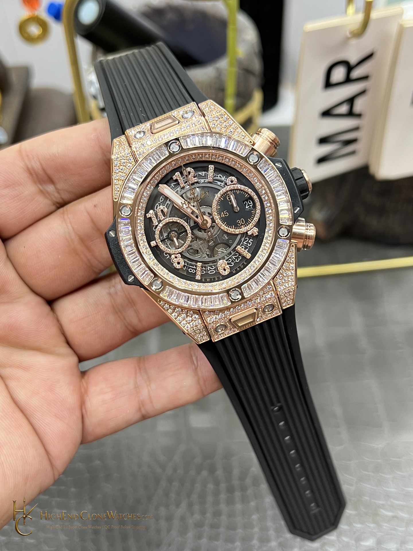 Hublot Big Bang Unico King Gold Jewellery 42 mm 441.OX.1181.RX.0904 product view super clone watch