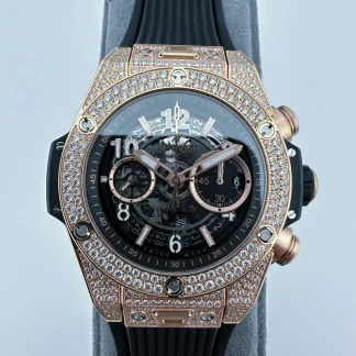 Hublot Big Bang Unico King Gold Pav 42 mm 441.OX.1181.RX.1704 product view super clone watch