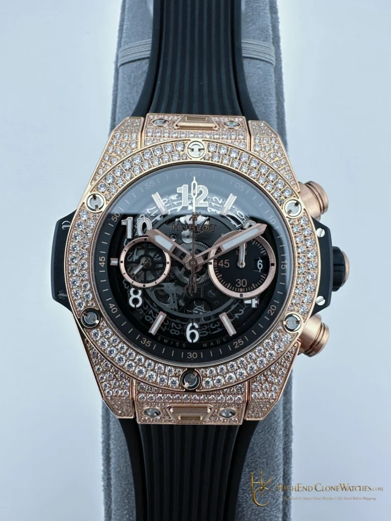 Hublot Big Bang Unico King Gold Pav 42 mm 441.OX.1181.RX.1704 product view super clone watch