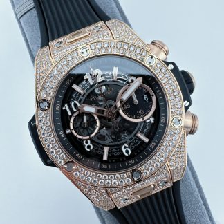 Hublot Big Bang Unico King Gold Pav 42 mm 441.OX.1181.RX.1704 product view super clone watch