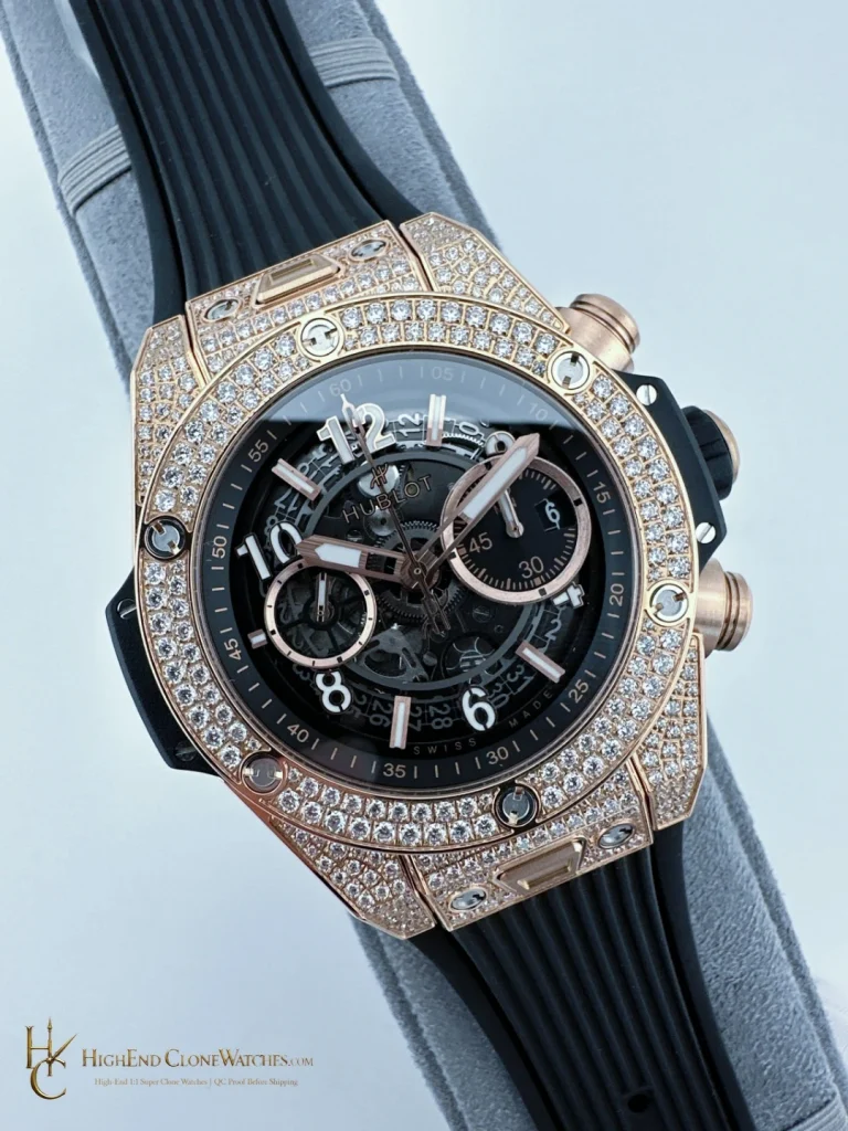 Hublot Big Bang Unico King Gold Pav 42 mm 441.OX.1181.RX.1704 product view super clone watch