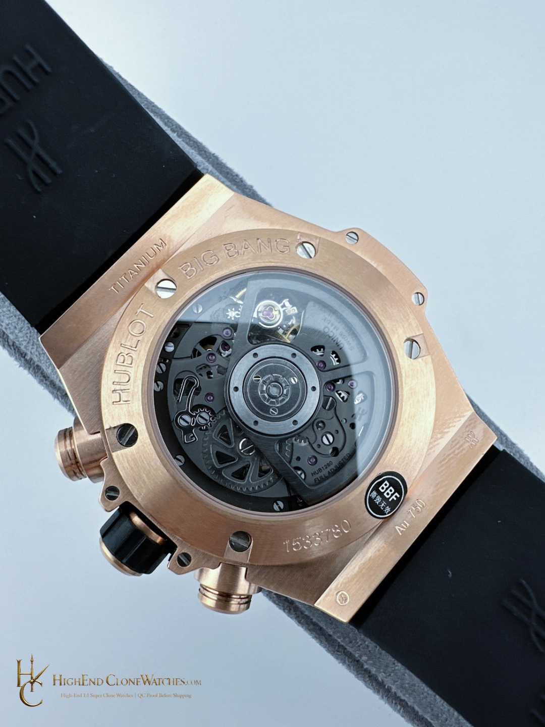 Hublot Big Bang Unico King Gold Pav 42 mm 441.OX.1181.RX.1704 product view super clone watch