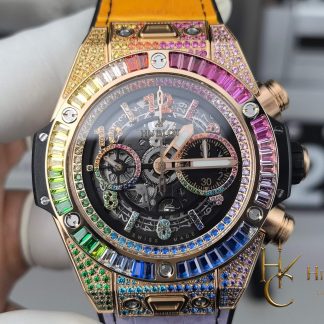 Hublot Big Bang Unico King Gold Rainbow 42mm 441.OX.1118.LR.0999 product view super clone watch