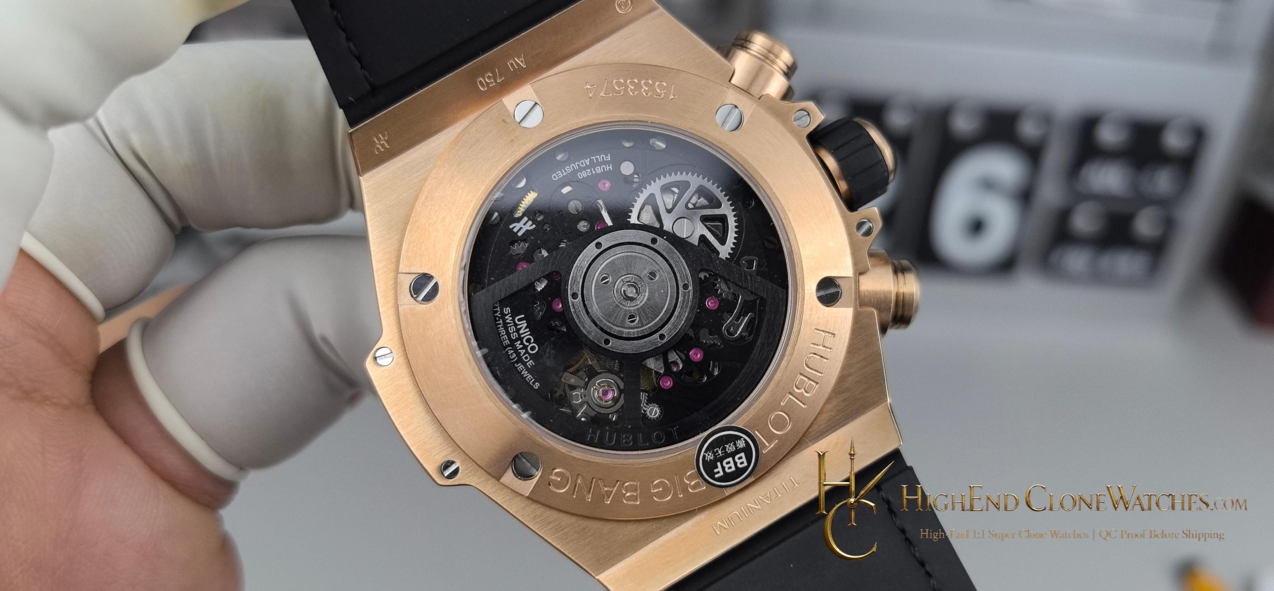 Hublot Big Bang Unico King Gold Rainbow 42mm 441.OX.1118.LR.0999 product view super clone watch
