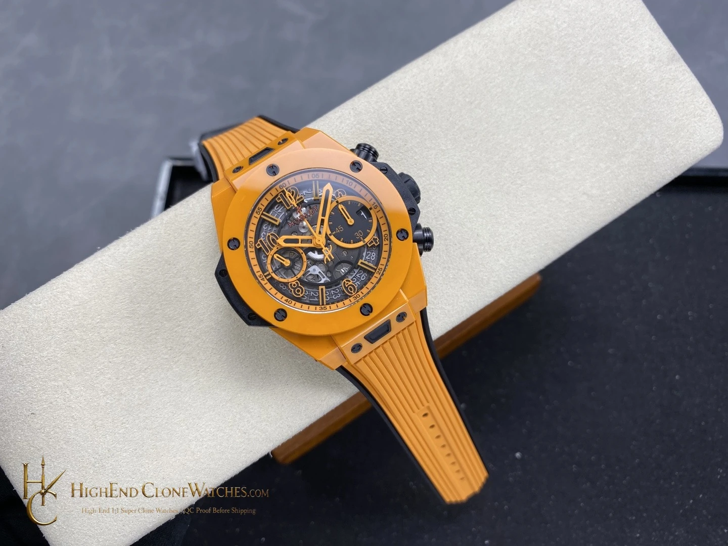 Hublot Big Bang Unico Orange Ceramic 42mm 441.CU.5910.RX Super Clone Watch product view 4