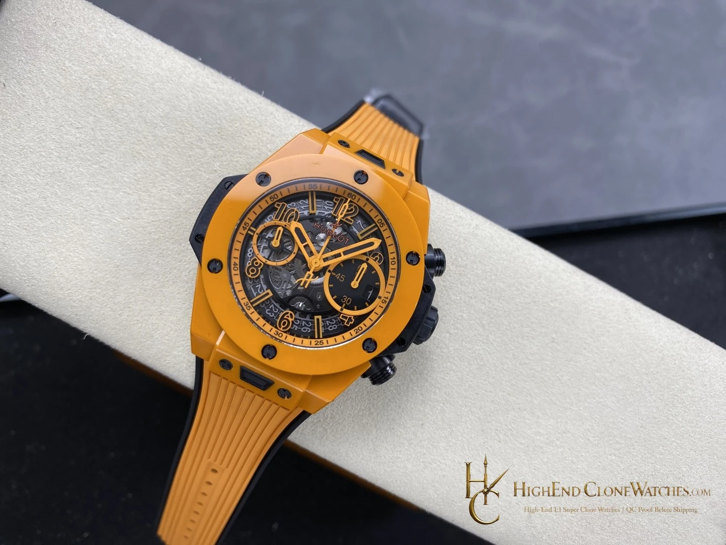 Hublot Big Bang Unico Orange Ceramic 42mm 441.CU.5910.RX Super Clone Watch product view 5