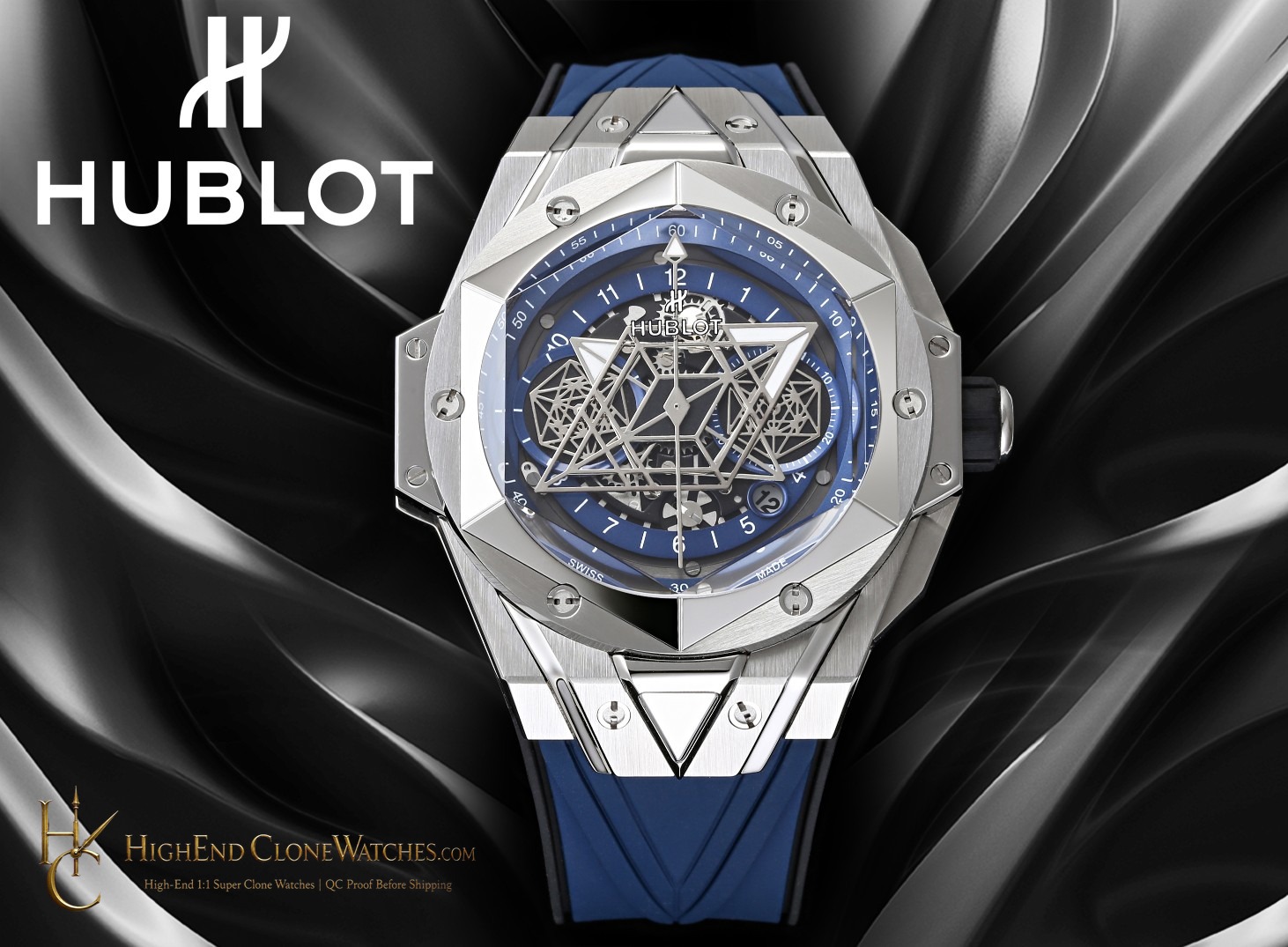 Hublot Big Bang Unico Sang Bleu II 45mm 418.NX.5107.RX.MXM20 product view super clone watch