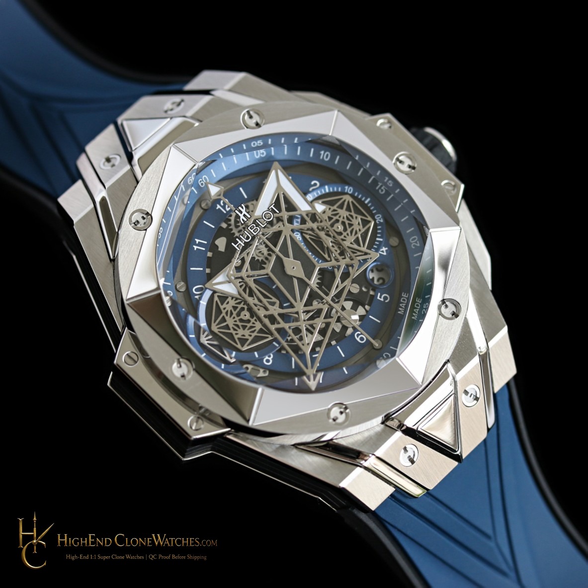 Hublot Big Bang Unico Sang Bleu II 45mm 418.NX.5107.RX.MXM20 product view super clone watch