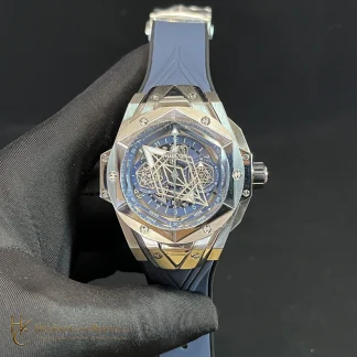 Hublot Big Bang Unico Sang Bleu II 45mm KING GOLD 418.OX.5108.RX.MXM20 product view super clone watch