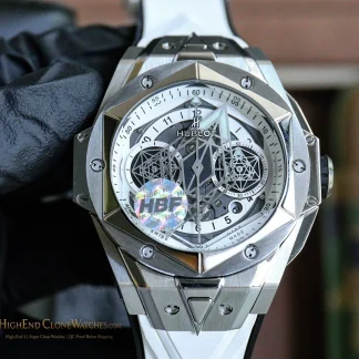 Hublot Big Bang Unico Sang Bleu II 45mm TITANIUM WHITE 418.NX.2001.RX.MXM20 product view super clone watch