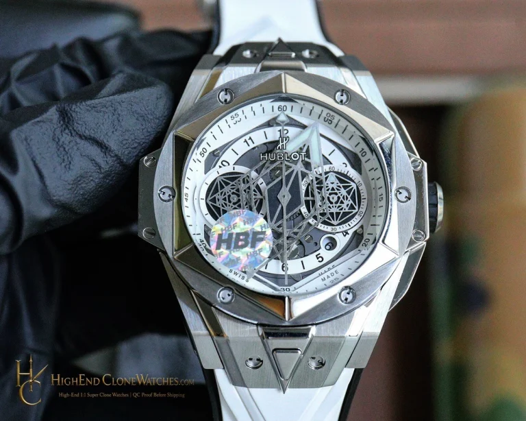 Hublot Big Bang Unico Sang Bleu II 45mm TITANIUM WHITE 418.NX.2001.RX.MXM20 product view super clone watch