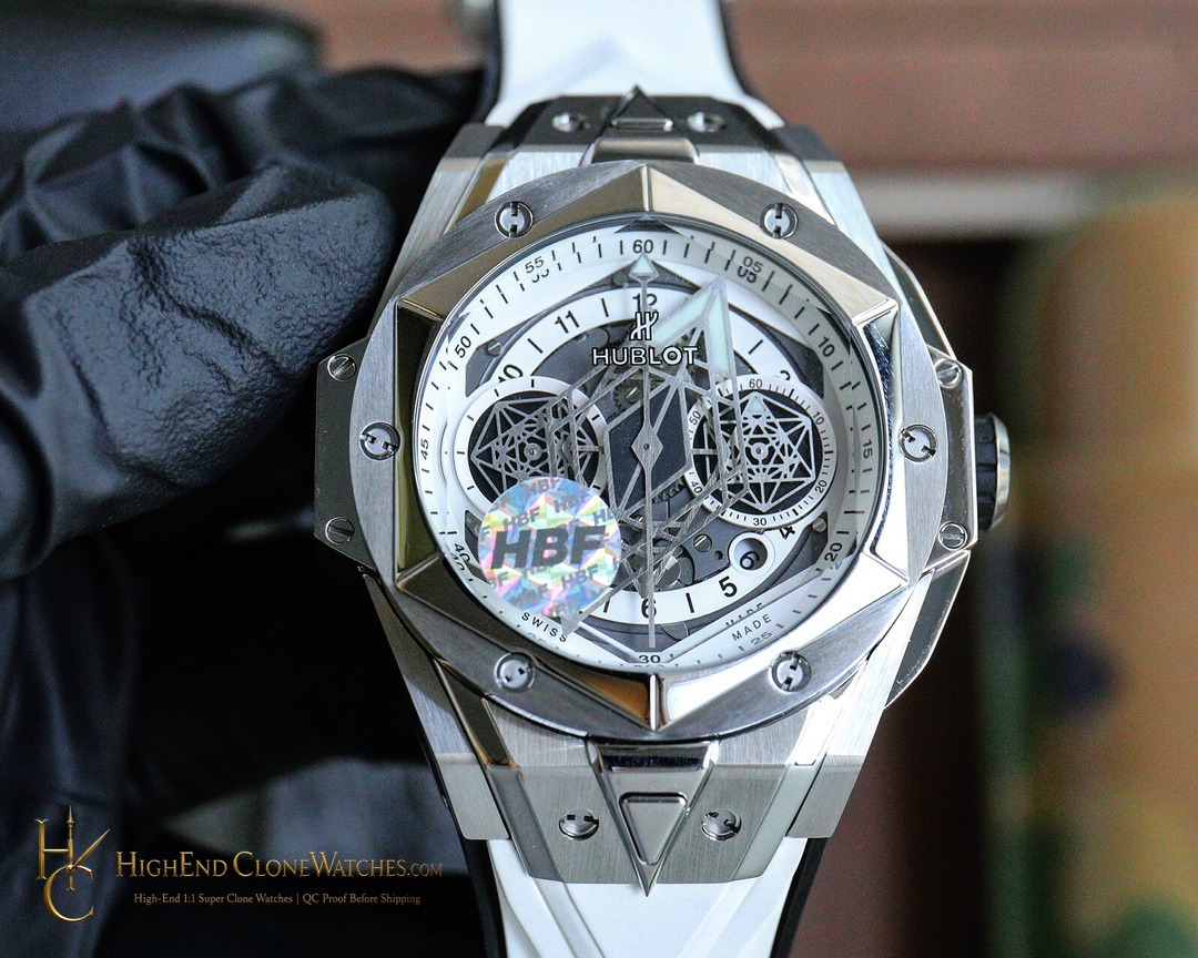 Hublot Big Bang Unico Sang Bleu II 45mm TITANIUM WHITE 418.NX.2001.RX.MXM20 product view super clone watch
