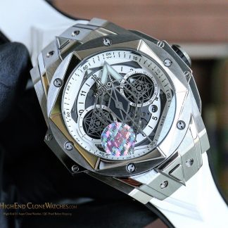 Hublot Big Bang Unico Sang Bleu II 45mm TITANIUM WHITE 418.NX.2001.RX.MXM20 product view super clone watch