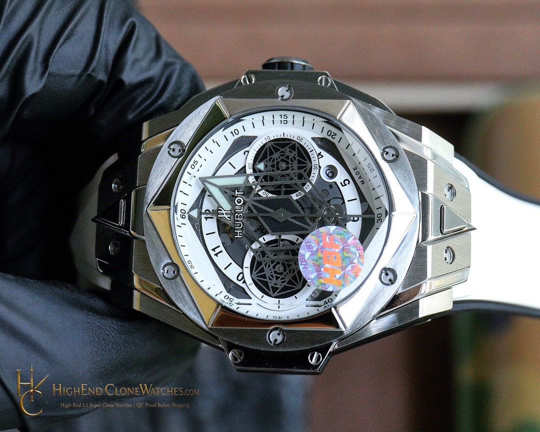 Hublot Big Bang Unico Sang Bleu II 45mm TITANIUM WHITE 418.NX.2001.RX.MXM20 product view super clone watch