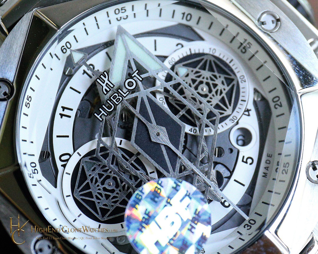 Hublot Big Bang Unico Sang Bleu II 45mm TITANIUM WHITE 418.NX.2001.RX.MXM20 product view super clone watch