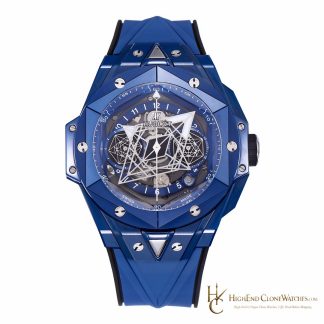 Hublot Big Bang Unico Sang Bleu II Blue Ceramic 45mm 418.EX.5107.RX.MXM21 product view super clone watch