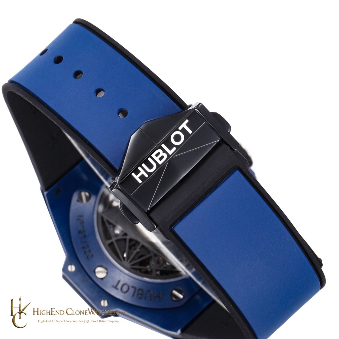 Hublot Big Bang Unico Sang Bleu II Blue Ceramic 45mm 418.EX.5107.RX.MXM21 product view super clone watch