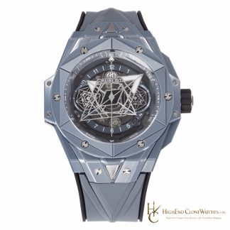 Hublot Big Bang Unico Sang Bleu II Grey Ceramic 45mm 418.FX.8007.RX.MXM21 product view super clone watch