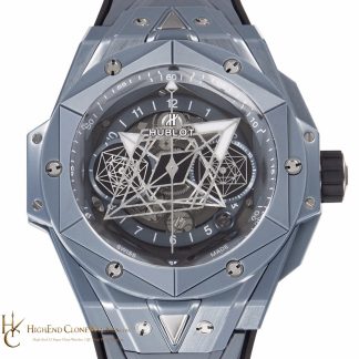 Hublot Big Bang Unico Sang Bleu II Grey Ceramic 45mm 418.FX.8007.RX.MXM21 product view super clone watch
