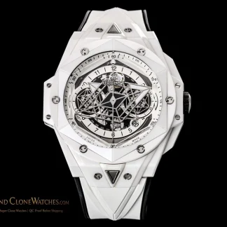 Hublot Big Bang Unico Sang Bleu II White Ceramic 45mm 418.HX.2001.RX.MXM21 product view super clone watch