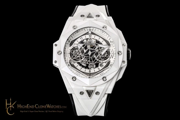 Hublot Big Bang Unico Sang Bleu II White Ceramic 45mm 418.HX.2001.RX.MXM21 product view super clone watch