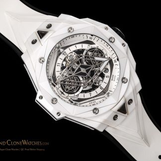 Hublot Big Bang Unico Sang Bleu II White Ceramic 45mm 418.HX.2001.RX.MXM21 product view super clone watch