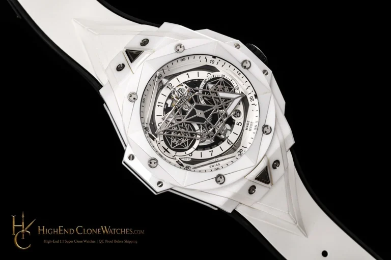 Hublot Big Bang Unico Sang Bleu II White Ceramic 45mm 418.HX.2001.RX.MXM21 product view super clone watch