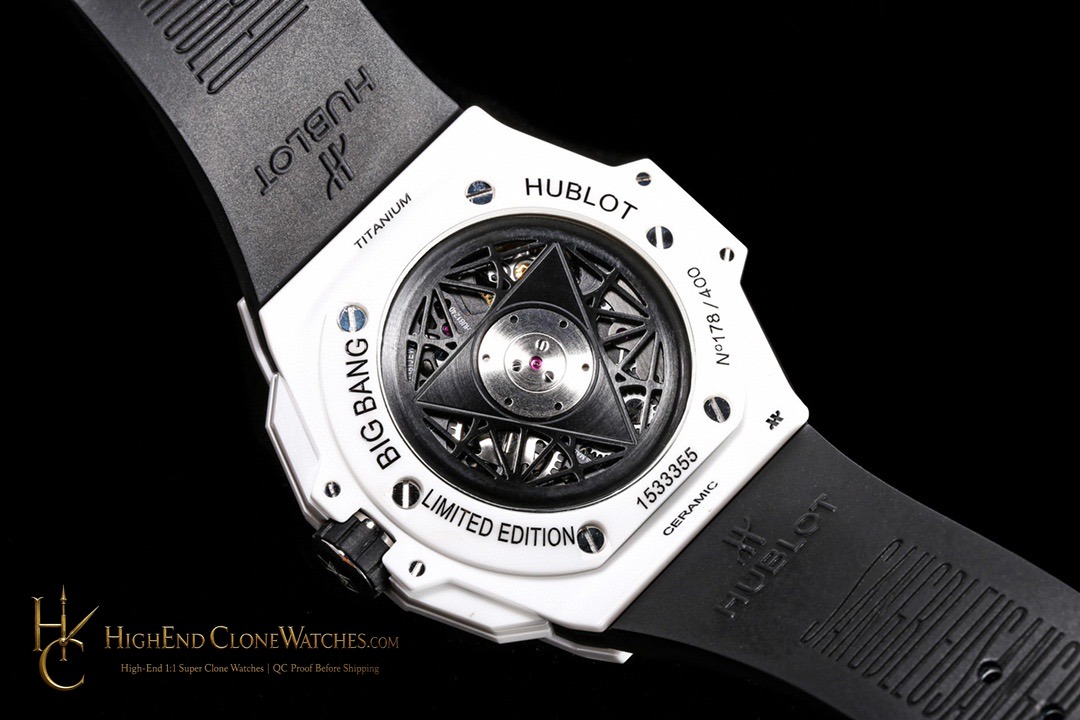 Hublot Big Bang Unico Sang Bleu II White Ceramic 45mm 418.HX.2001.RX.MXM21 product view super clone watch