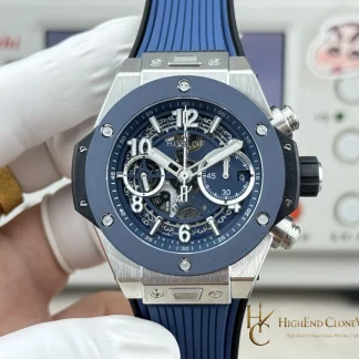 Hublot Big Bang Unico Titanium Blue Ceramic 42mm 441.NL.5171.RX product view super clone watch