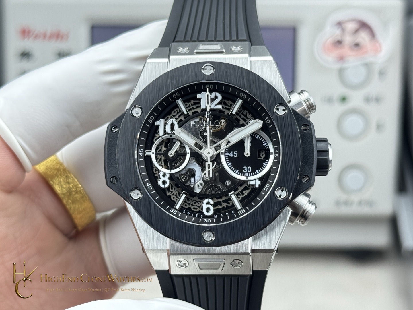 Hublot Big Bang Unico Titanium Ceramic 42mm 441.NM.1171.RX product view super clone watch