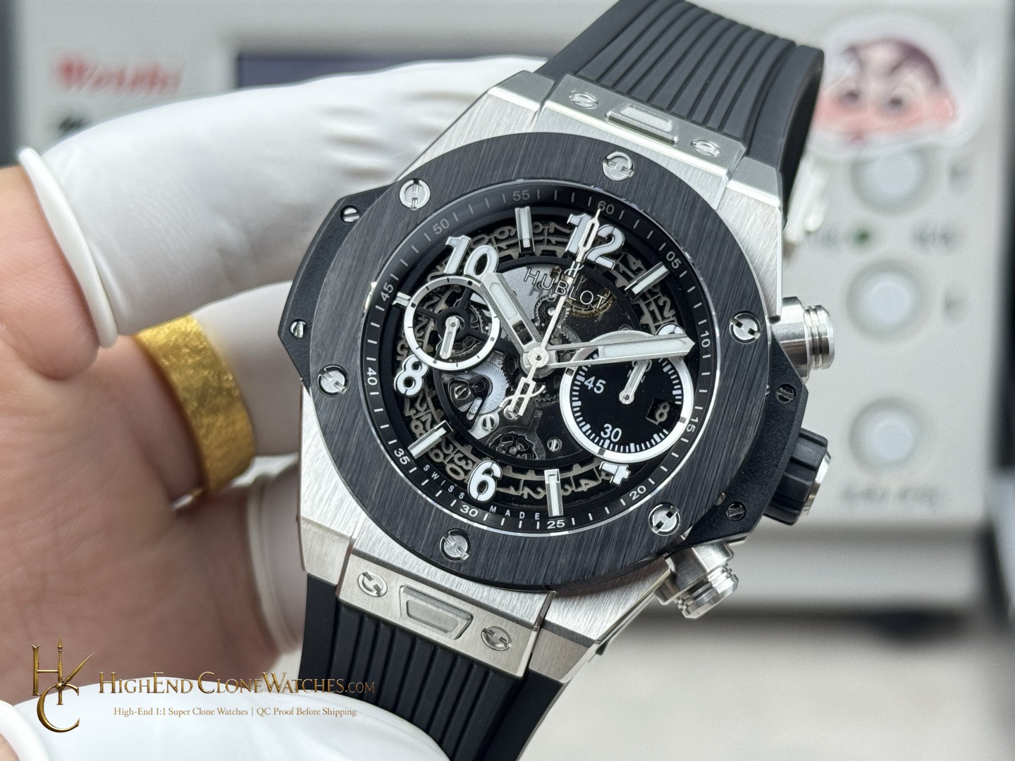 Hublot Big Bang Unico Titanium Ceramic 42mm 441.NM.1171.RX product view super clone watch