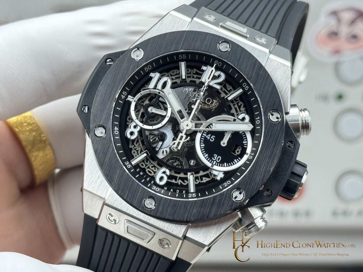Hublot Big Bang Unico Titanium Ceramic 42mm 441.NM.1171.RX product view super clone watch