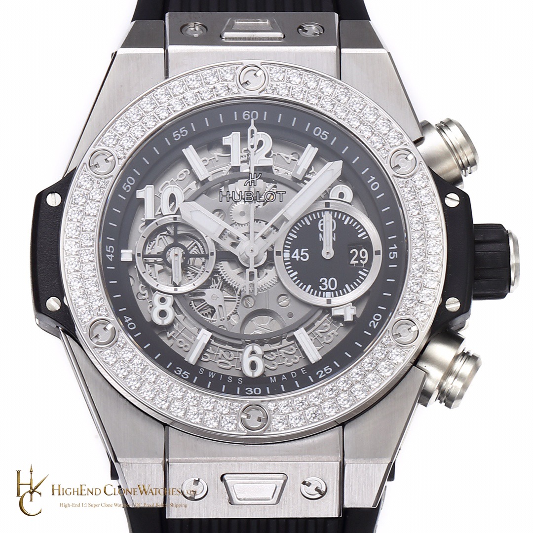 Hublot Big Bang Unico Titanium Diamonds 42mm 441.NX.1171.RX.1104 product view super clone watch