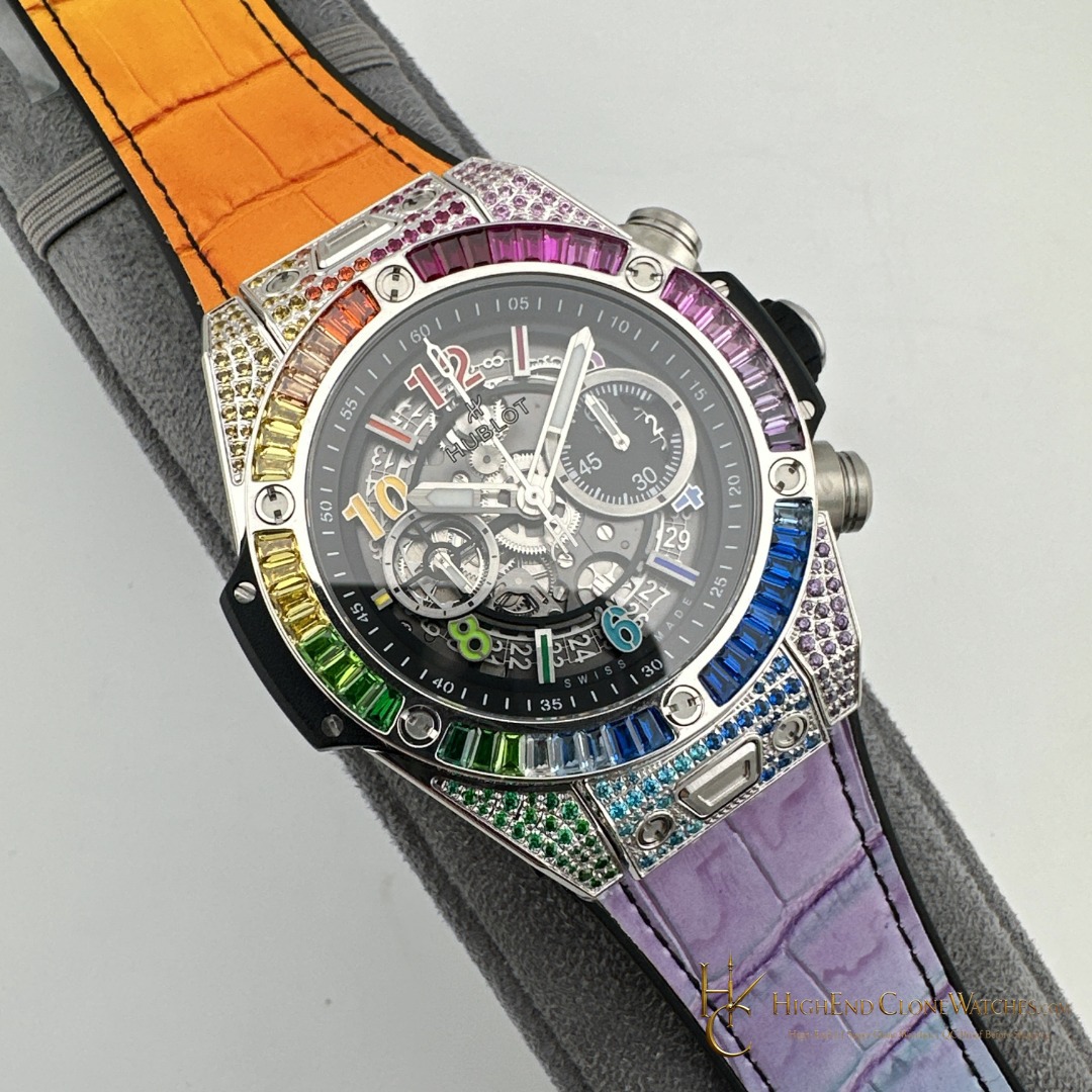 Hublot Big Bang Unico Titanium Rainbow 42mm 441.NX.1117.LR.0999 product view super clone watch