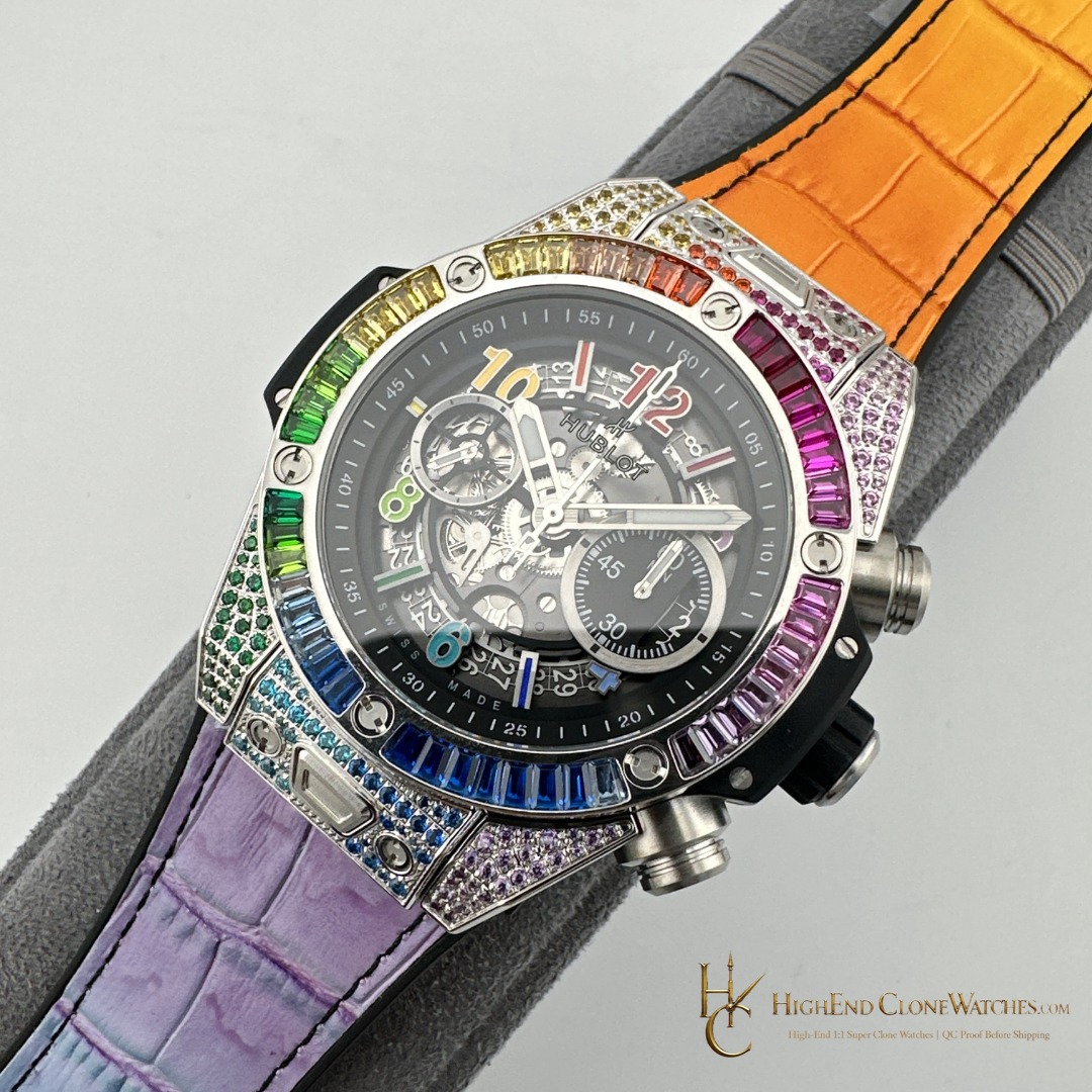 Hublot Big Bang Unico Titanium Rainbow 42mm 441.NX.1117.LR.0999 product view super clone watch