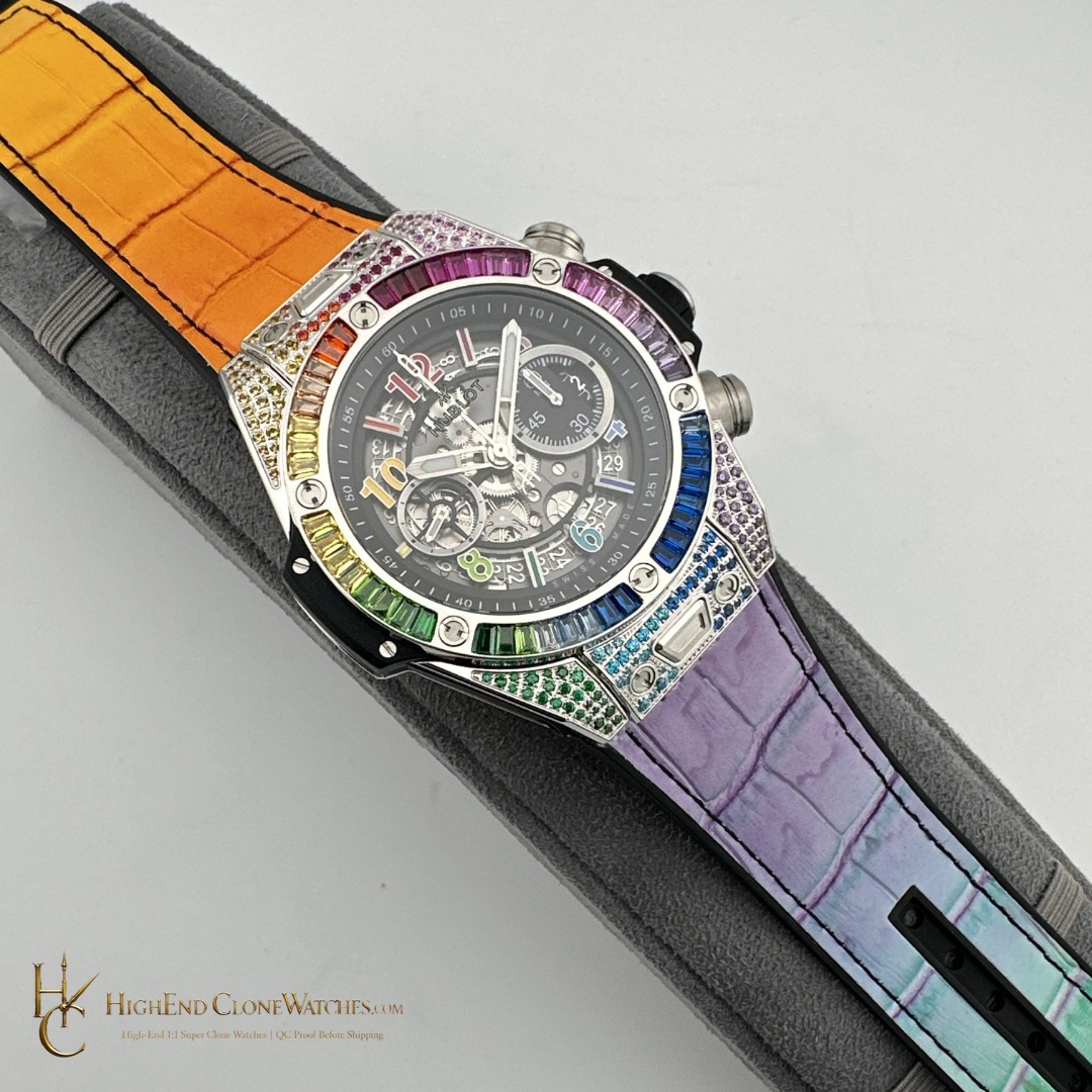 Hublot Big Bang Unico Titanium Rainbow 42mm 441.NX.1117.LR.0999 product view super clone watch