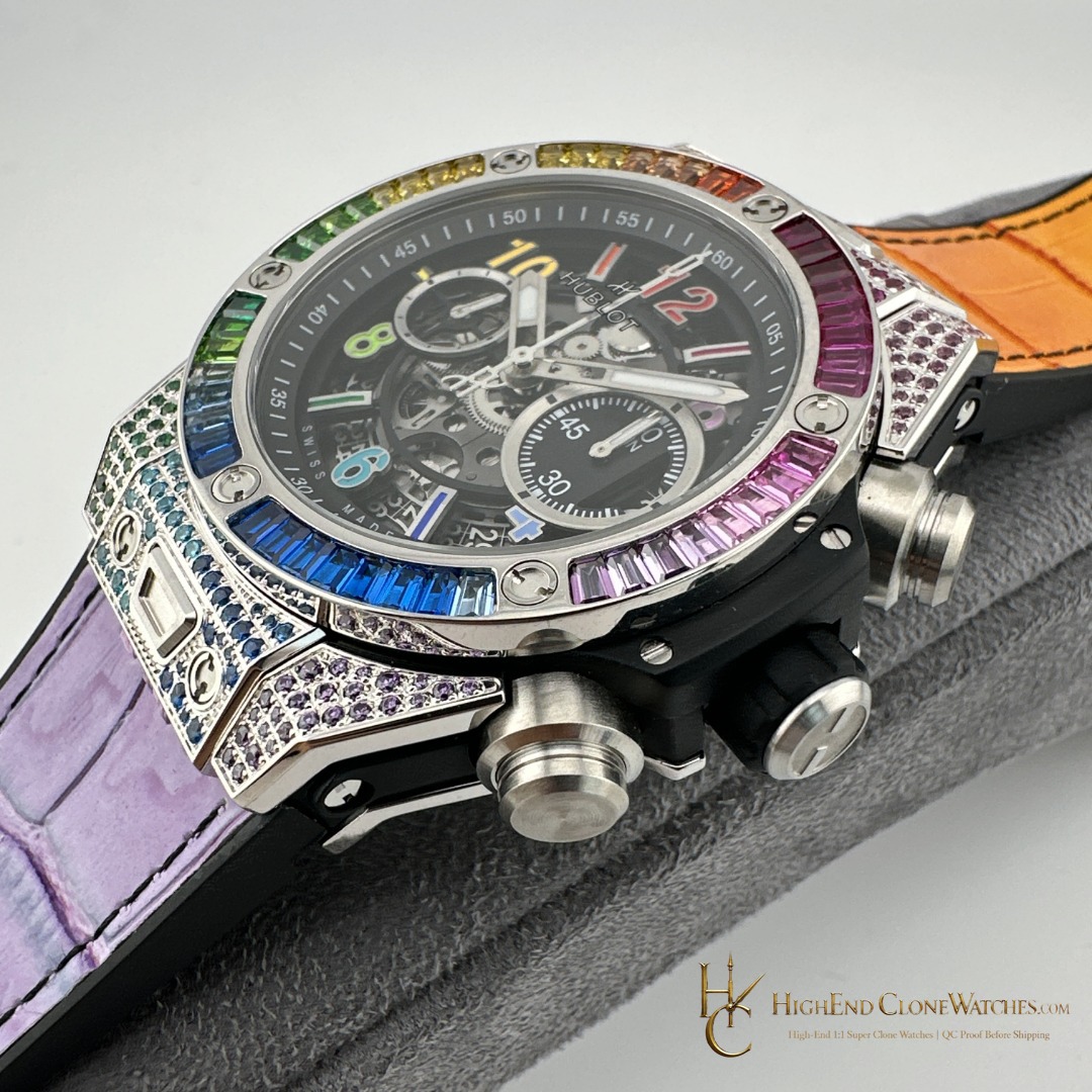 Hublot Big Bang Unico Titanium Rainbow 42mm 441.NX.1117.LR.0999 product view super clone watch