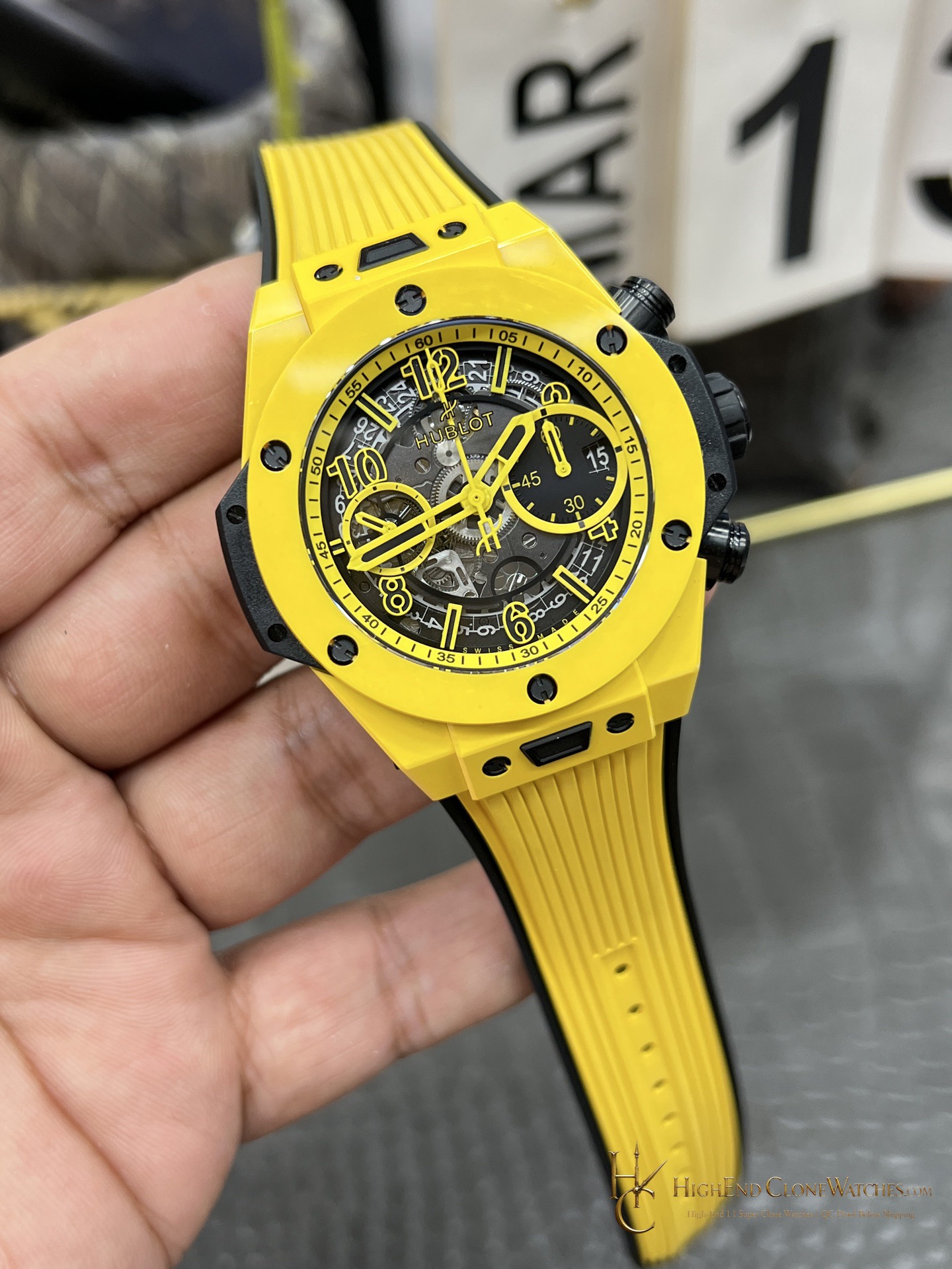 Hublot Big Bang Unico Yellow Magic 42mm 441.CY.471Y.RX product view super clone watch