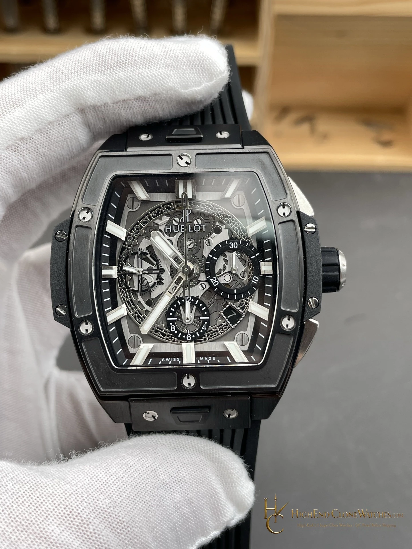 Hublot Spirit of Big Bang Black Magic 642.CI.0170.RX product view super clone watch - product view 3