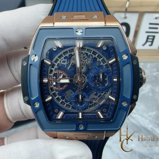 Hublot Spirit of Big Bang King Gold Blue Ceramic 42mm 642.OL.7180.RX product view super clone watch
