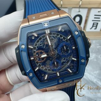 Hublot Spirit of Big Bang King Gold Blue Ceramic 42mm 642.OL.7180.RX product view super clone watch