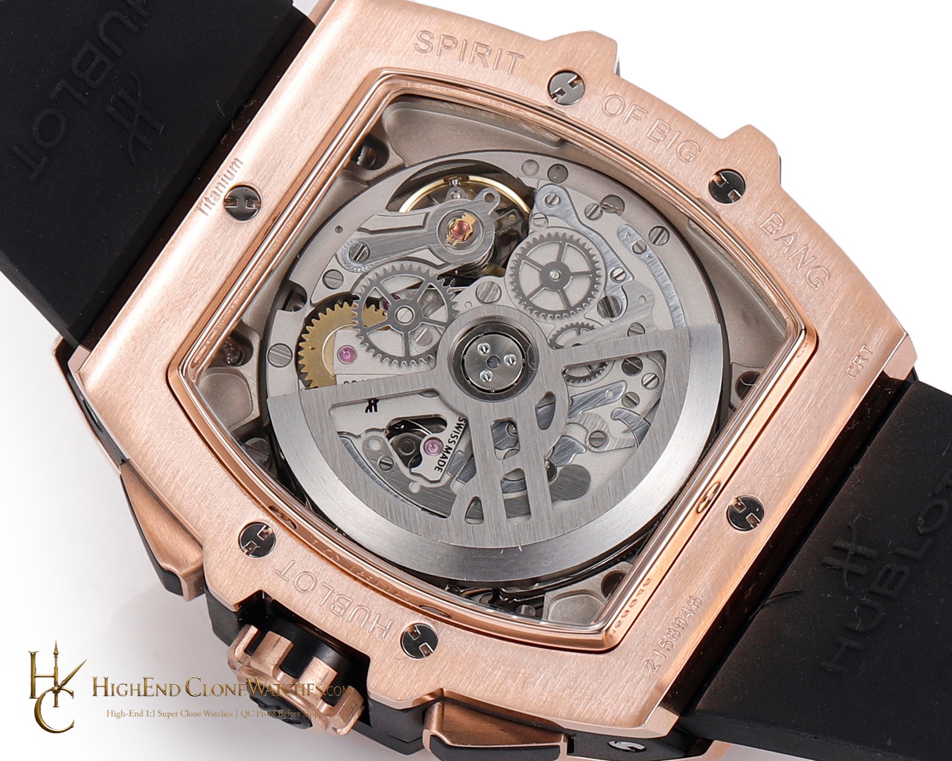 Hublot Spirit of Big Bang Rose Gold Diamonds 642.OX.0180.RX.1104 product view super clone watch